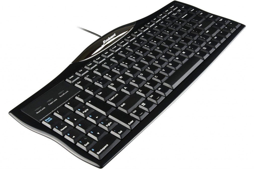 Evoluent Left Hand Corded Keyboard - Reduced Reach